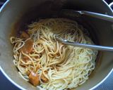 残ったカレーで♪チーズ焼きパスタ作り方2写真