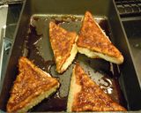 焼いて作る♪甘辛ソースはんぺんフライ風作り方4写真