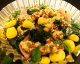 ほうれん草のマヨパン粉焼き作り方4写真