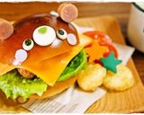 *キャラパン*ハンバーガーDEくまちゃん作り方3写真