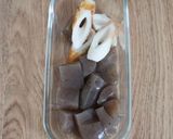 レンチン3分♪甘辛ちくわこんにゃく作り方1写真