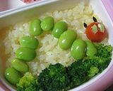 超簡単！はらぺこあおむしキャラ弁。作り方4写真