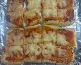 簡単一品。油揚げピザ作り方4写真