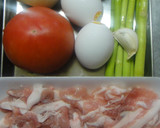 新たまねぎとアスパラと豚肉のさっぱり炒煮作り方1写真