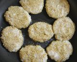 鶏ミンチのごまハンバーグ作り方5写真