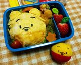 オムライスdeまんまるプーさん♪キャラ弁作り方6写真