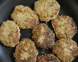 鶏ミンチのごまハンバーグ作り方6写真