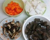 お豆腐♪鶏肉♪干し椎茸♪けんちん汁作り方2写真