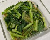 レンチン　小松菜胡麻和え作り方4写真