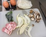 簡単、具沢山たまご丼作り方1写真