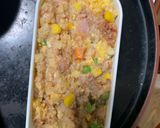 レンジ簡単梅中華ペスカトーレ味炒飯弁当作り方13写真