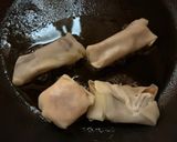 餃子の皮で！サクサク濃厚☆ミルフィーユ風作り方3写真