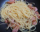 簡単！美味！♬ソーセージでカルボナーラ♬作り方4写真