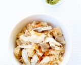 【豚キノコの炊き込みご飯（柚子胡椒）】作り方5写真