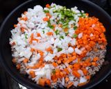 超簡単！挽き肉たっぷりドライカレー！作り方3写真