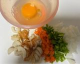 冷蔵庫にあったものチャーハン作り方1写真