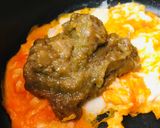 あまりカレー●かんたん折りたたみオムレツ作り方1写真