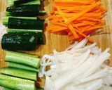 味研焼肉の生だれで 大根ときゅうりの即席キムチ風作り方3写真