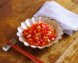 レンジで★ソーセージとトマトの和え物作り方6写真