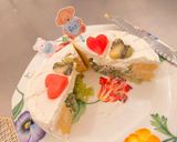 材料らくらくジェンダーリビールケーキ作り方4写真