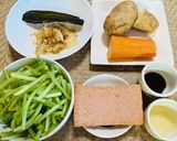 赤てんと芋づるの煮物作り方1写真