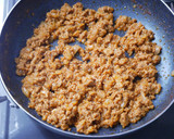 不器用挽肉丼の具作り方2写真