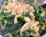 かき菜の味噌汁作り方5写真