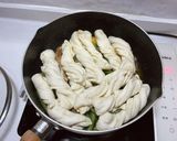 スペアリブとインゲン豆の煮込み料理と花巻作り方10写真