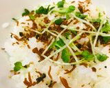 毎日のしろごはん●カイワレ海苔ごはん作り方1写真