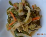 千切野菜の辛みそ炒め作り方3写真