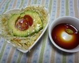 アボカドの巣籠りサラダ作り方4写真