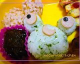 梅雨に♪かえるとあじさい＊キャラ弁＊作り方9写真