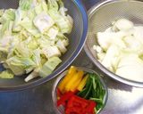 フライパン1つで☆豚キムチon野菜炒め作り方5写真