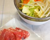 削り粉でおいしい♡ポン酢味の焼きうどん作り方1写真
