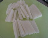 ほくシャキ★長いもとなめこのめんつゆ和え作り方1写真