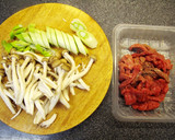 ☆牛肉としめじのあっさりしょう油炒め☆作り方1写真