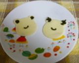 ☂雨の日のお弁当に☂　はんぺんでカエル作り方8写真
