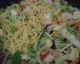 夏の一品★ベトナム風食べるラー油の焼そば作り方6写真
