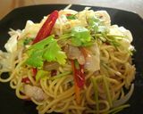 夏の一品★ベトナム風食べるラー油の焼そば作り方7写真