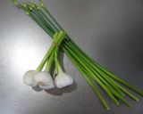 砂肝とにんにくの芽の炒め物作り方3写真