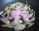 ごぼうとハムの甘辛炒め作り方2写真