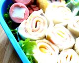 ＊お弁当 ni かまぼこ＆魚ソの花＊作り方9写真