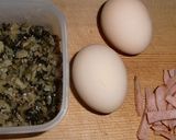 スパム＆すぐき入りの卵焼き作り方1写真