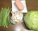 スパム＋いんげんのソテー作り方1写真