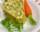 人参の葉っぱ入り卵焼き〜♪作り方4写真