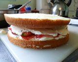ホワイトチョコクリームのバースデーケーキ作り方8写真