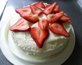 ホワイトチョコクリームのバースデーケーキ作り方9写真