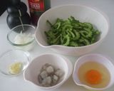 フィリピンの味★ゴーヤとえび炒め作り方1写真