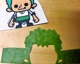 ワンピース★ゾロのキャラ弁 その1作り方2写真