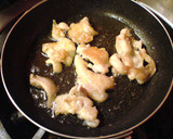 鶏皮第２弾！すき焼き風鶏皮の玉子とじ丼作り方1写真